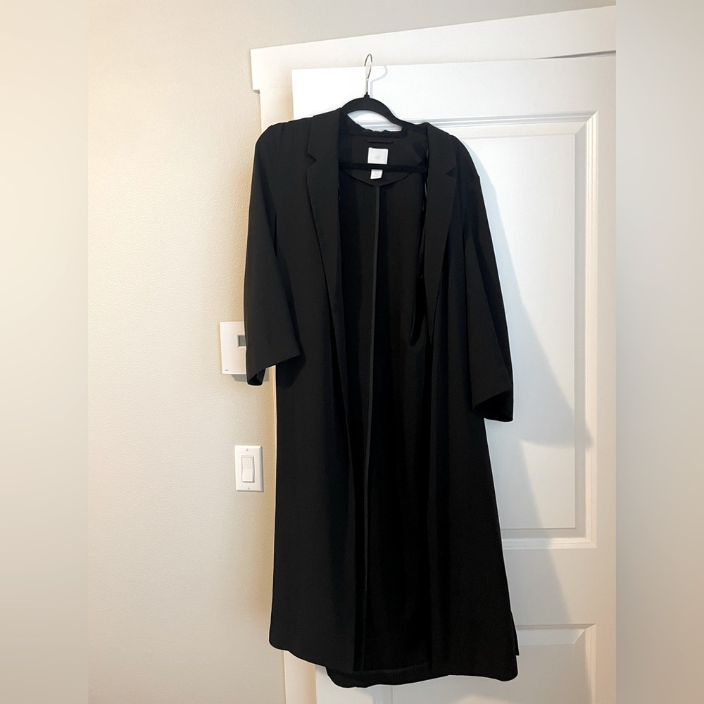 Long silky black coat